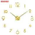 Creative Frameless DIY Wall Clock Wall Decal Home Silent Clock Living Room Office Wall Decoration 40x40 / 50x50 / 40x120. 