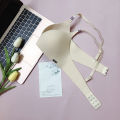 Korean Style Women's Thin Push-up Bra Without Steel Ring Gathers Breathable Underwear. 