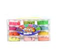 Magic Clay Slime or Magic Sand Crystal colour blowing bubbles 12pcs Pack DIY. 
