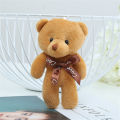 Cute Mini Teddy Bear Doll Keychain Cartoon Small Key Chain Student Bag Pendant Jewelry Party Gift. 