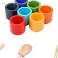 Balls in Cups Montessori Sorting Game for kids Board Game Fine Motor Wooden Toy Preschool Sensory Toys Educational Toys. 