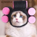 Pet Hat Pet Hat Fastener Tape Design Adorable Cat Dog Headgear Soft Comfortable Lightweight Party Supply Fastener Tape Design Pet Hat. 