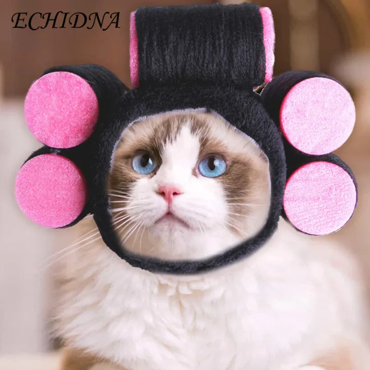 Pet Hat Pet Hat Fastener Tape Design Adorable Cat Dog Headgear Soft Comfortable Lightweight Party Supply Fastener Tape Design Pet Hat