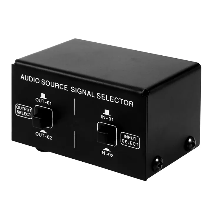 2 in 2 Out Audio Source Signal Selection Switcher Audio Distributor ...