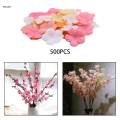 Artificial Craft Flowers, Artificial Flowers, Cherry Blossoms Faux Flower Heads for Crafts, Cherry Blossom Petals, for Wreath DIY Background. 