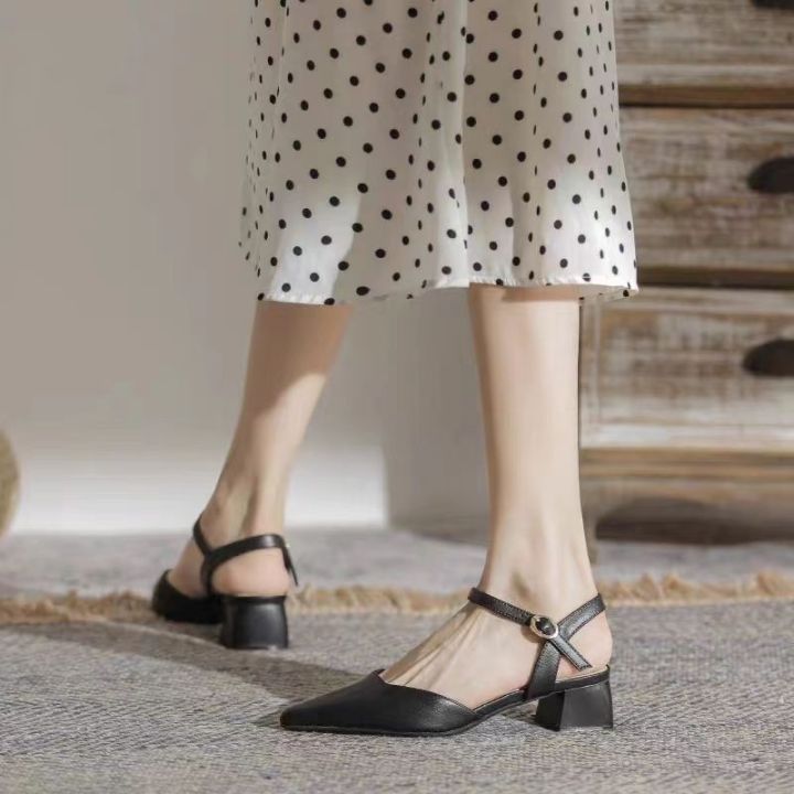 Closed%20Toe%20Women's%20Hour%20Buckle%20Sandal%20Pointed%20Toe%20Summer%20Pointed%20Toe%20Shoes%20Women's%20Toe%20Cap%20Word%20Mid%20Heel%20Delivery%20List%20Shoes%20Every%20Night%20Wind%20Back%20Empty%20%5B48%20Fairy%20%5D%20-%20Image%204