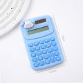8 Digits Cute Mini Portable Digit Calculator Stationery Office Supplies Small Cartoon Animal Cartoon Cute Calculator Candy Color Kawaii Learning Tools. 