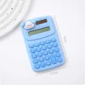 8 Digits Cute Mini Portable Digit Calculator Stationery Office Supplies Small Cartoon Animal Cartoon Cute Calculator Candy Color Kawaii Learning Tools. 