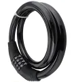 4 Digit Combination Bicycle Bike Cable Lock Number Lock Cycling Password Code Key Steel Wire Locks Black Multipurpose Bike Bicycle Locks Bike Lock. 