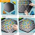 Educational Rubber Band Geometry Chain Triangle Chess Interactive Battle Duel Board Strategy Game Puzzle Game Toy Kids Game. 