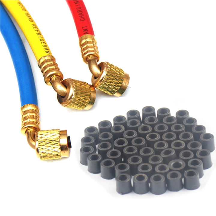 10/200pcs%20Air%20Conditioning%20Charging%20Hose%20Valve%20Gasket%20Car%20Manifold%20Repair%20Sealing%20Kit%20Replacement%20Rubber%20Gasket%20Pad%20Seal%20Ring%20-%20Image%202