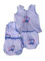 Newborn Baby Frocks and panty 6Pcs(3 frocks and 3 panties) 100% Cotton [Hospital Pack Item]. 