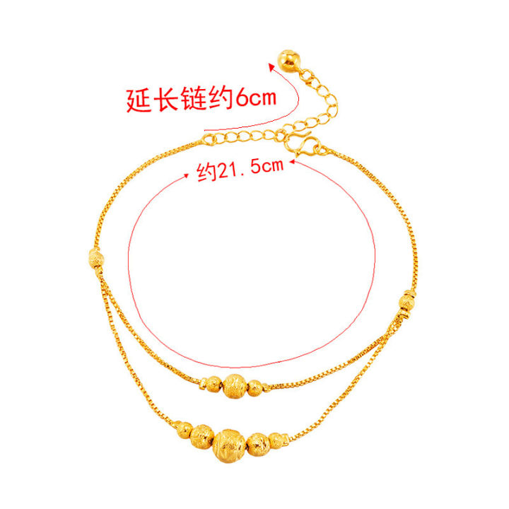 %E3%80%90Cheap%E3%80%91Imitation%2018k%20gold%20anklet%20frosted%20first%20day%20shayo%20summer%20beach%20foot%20jewelry%20women's%20ornaments%20-%20Image%203