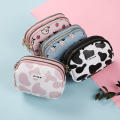 Student Coin Bag Storage Bag Ladies Purses ID Card Storage Bag Printed Wallet New Wallet Double Zip Wallet. 