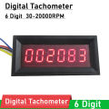6-Digit Digital Tachometer Speed Measure Meter 30-20000rpm Led Display 12v Tacho Gauge Tester Speed For Car Engine Motor. 