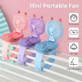 Portable Fan Mini Fan Portable Watch Fan with Comfortable Wrist Strap Colorful LED Light Three-speed USB Charging. 