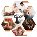 Silicone Hand Grip Device Finger Exercise Hand Strengthener Stretcher Hand Trainer Rehabilitation Training Equipment.. 