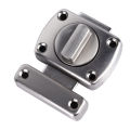 Rotating Door Latch Gate Lock Latch Surface Installation with 6 Screws for Cabinet Closet Wardrobe Doors. 