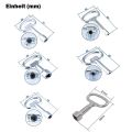 1PC Universal Key Multifunction Wrench Metro Trains Key Lock Elevator Door Key Electric Cabinet Keys For Triangular Panel Lock#. 