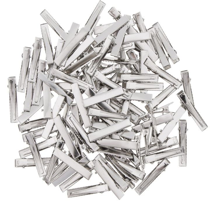50 Pcs Lot Alligator Hair Clip Single Prong Pinch Clips Metal Alligator Clips Hair Pin Hairbow Accessory