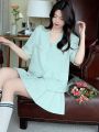 2023New Small Business Suit Korean Style Niche Summer Fashion Set Loose All-Match High Waist Skirt Two-Piece Set for Women. 