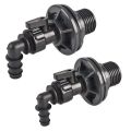 Bulkhead Fitting 1/2 3/4 Inch PVC Spigot Rain Barrel Faucet Valve Kit for Aquariums Water Tanks Pools. 