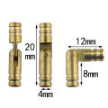 10Pcs copper brass jewelry box hidden invisible concealed barrel hinge. 