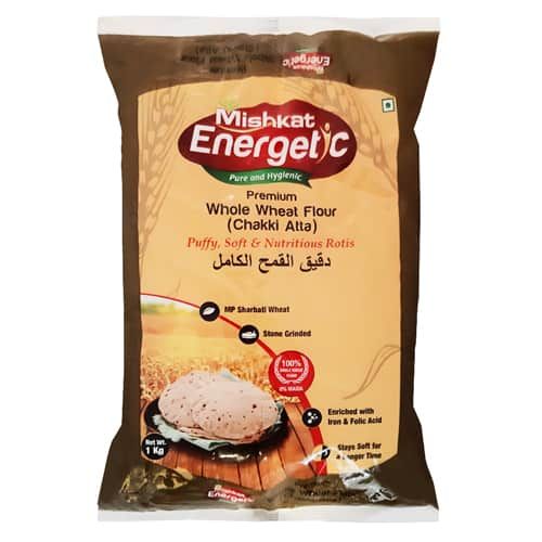 Mishkat Energetic Premium Whole Wheat Flour (Chakki Atta) 1Kg