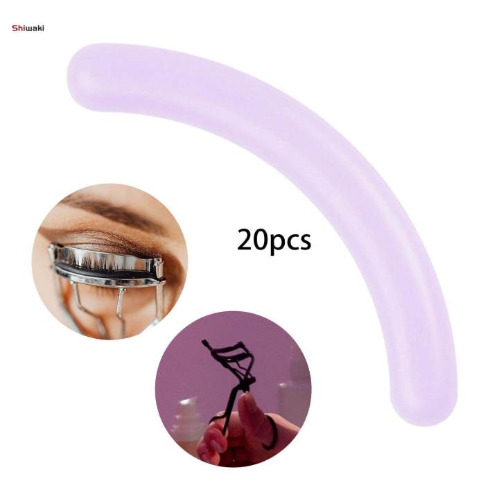 20 Pieces Eyelash Curler Refills Portable Rubber Long Last Easy to Install Soft Universal Durable