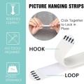 24pcs (12sets) Self Adhesive Sticker Strips for Picture Frame Sticker Damage-Free Picture&Frame Hanging Wall Magics Strips Tapes. 
