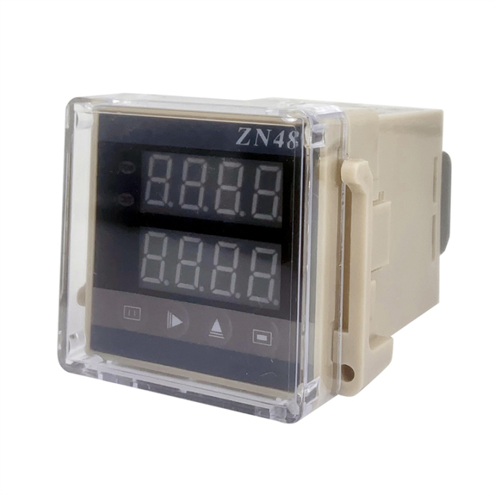 ZN48Dual Digital Display Time Relay Counter Multifunction Cycle Delay AC220V DC24V Multifunction Time Countroller Revolution Counter