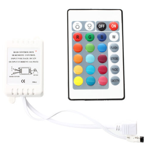 12V%205050%20RGB%20LED%20Strip%20Controller%20box%20with%2024%20Key%20IR%20Remote%20Control%205m%202835,%20Light%20Control%20-%20Image%204