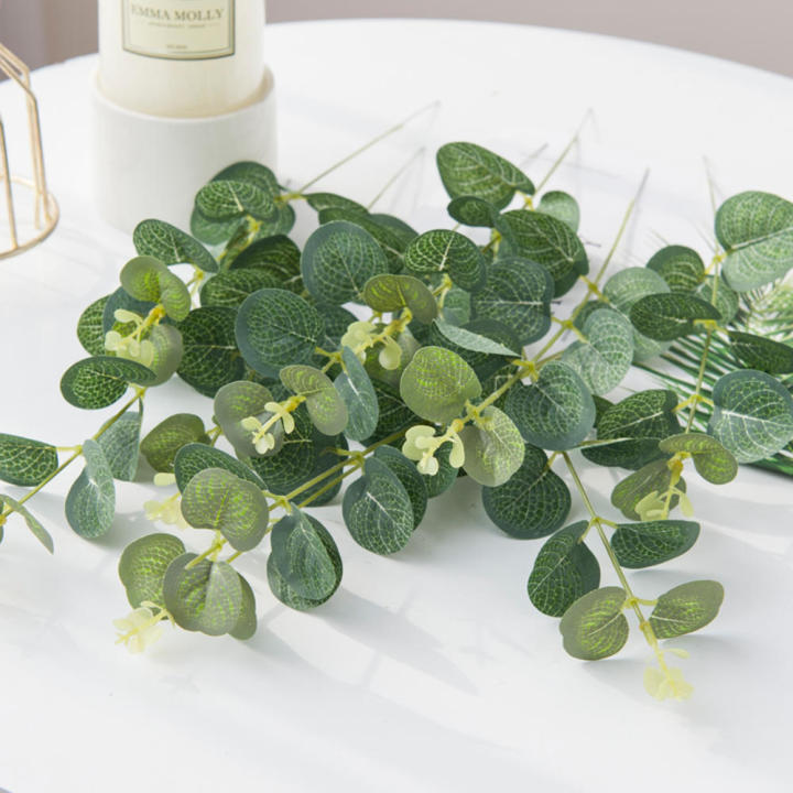 Home%20Leaf%20Garden%20Party%20Wedding%20Scrapbooking%20Vase%20Silk%20Artificial%20Flowers%20Eucalyptus%20-%20Image%206