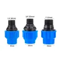 【ZOSR】IBC Water Tank Reducing Adapter 20/25/32mm Plastic PE Pipe Straight Connector Greenhouse Agriculture Irrigation Coupling Fitting. 