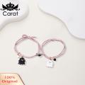 Carat Love Heart Magnet Suction Bracelet Ghost Pendant Couple Bracelet Halloween Jewelry Gift for Men Women. 