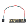 (GGBR)-Adapter Card -Key Wireless Card Desktop Drive-Free BCM943602CS to Pcie .2 Ngff for Bluetooth Module. 