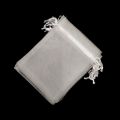25/50PCS Wedding Jewelry Packing Party Supply Drawstring Pocket Organza Gauze Sachet Gift Bags White Pouches. 
