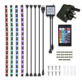 4PCS SOLMORE 50cm USB RGB lights+remote control. 