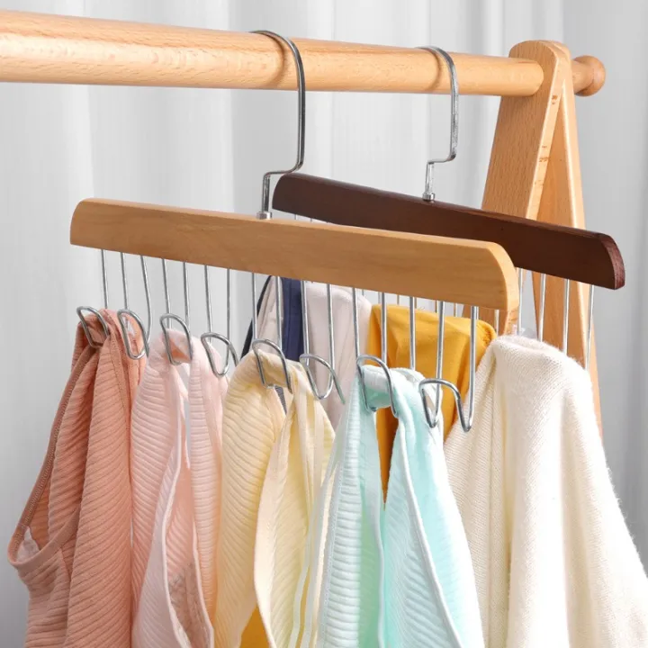 Multifunctional%20Wood%20Hanger%20%208%20Hooks%20Underwear%20Scarf%20Sling%20Tie%20Storage%20Rack%20%20Household%20Dormitory%20Clothes%20Drying%20Hangers%20%20Wardrobe%20Organizer%20Accessories%20-%20Image%202
