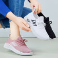 Ladies Mesh Classic 4Stripes Design Love Sports Shoes Running Sneakers #B407. 