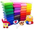 12/24 Color Air Dry Super Light Magic Clay for Kids/Teens with Tools Children Play Dough Non Toxic Bouncing Clay. 