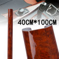 1 Roll Car Dashboard Panel High Glossy Wood Grain Vinyl Trim Film Maroon Sticker Decor Protector Car Interior Diy. 