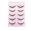 [New arrivals] Set of 5 pairs of beautiful natural princess-style 3D false eyelashes for women. 