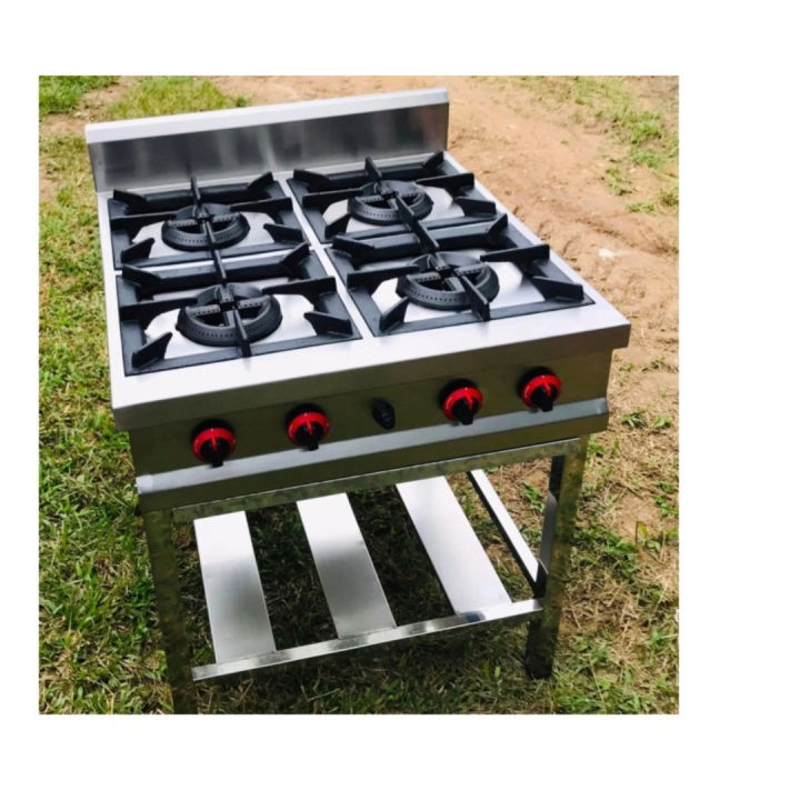 Stainless steel four burner high pressure gas stove/cooker