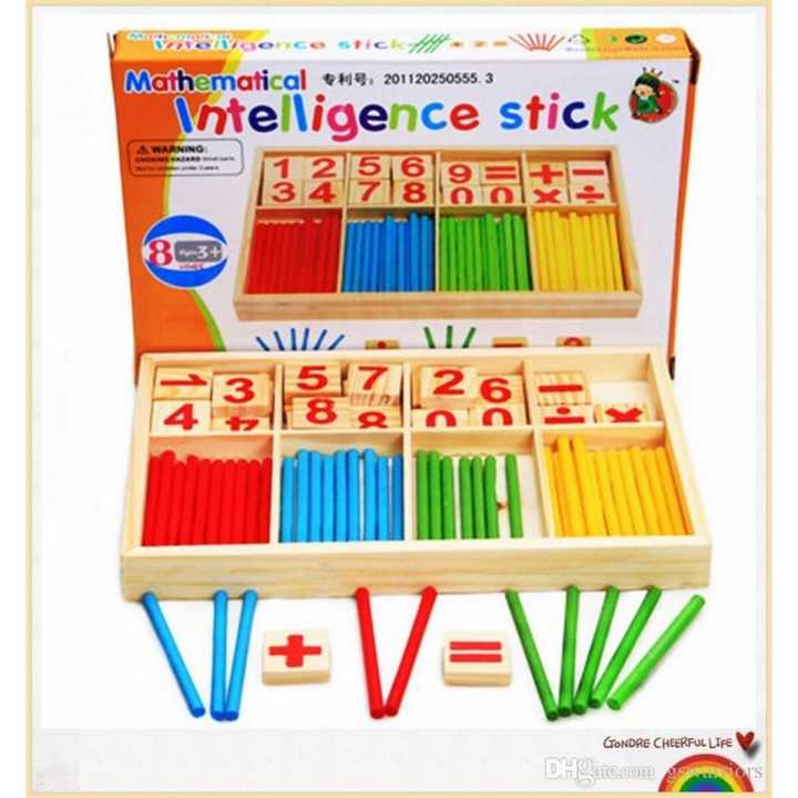 Baby Toys Counting Sticks Education Wooden Toys | Daraz.lk