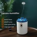 Volcano Fire Flame Air Humidifier Aroma Diffuser Essential Oils Diffuser Jellyfish Electric Aromatic Oasis for Home Bedroom. 