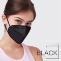 KN95 Blueflex Respirator Reusable Face Mask Disposable Breathable Protective Filter Mouth Eye Nose Covering Non-Woven Disposable Mask NMRA Certified CE Certified BV Certified - 5PCS - Black & White. 