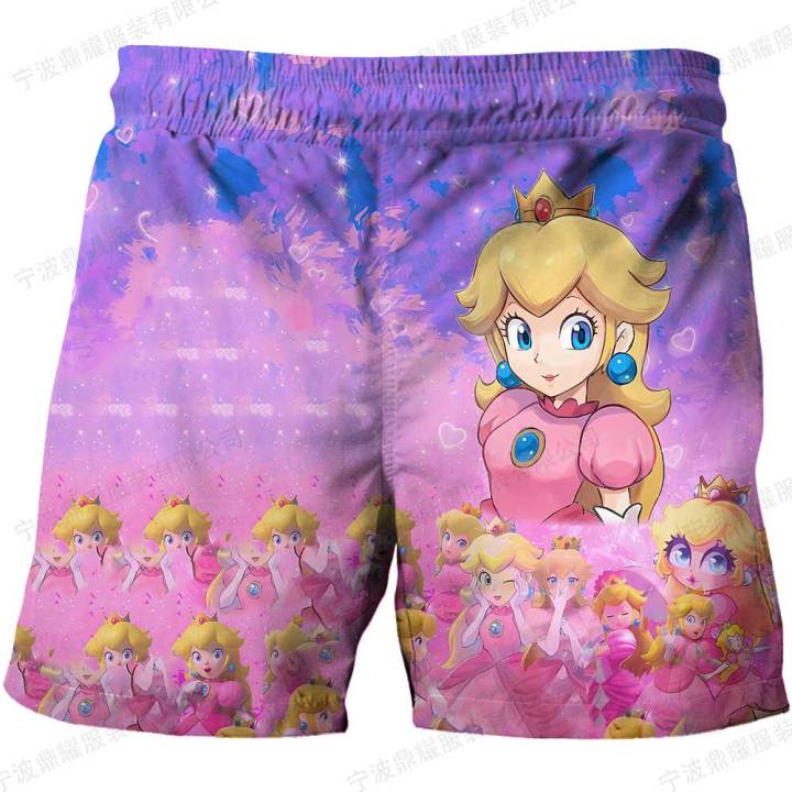 3-14%20Year%20Kids%20Girls%20Clothes%20Tops%20Shorts%20Super%20Mario%20Brothers%20Peach%20Princess%20Cosplay%20Costume%20Mario%20T-shirt%20Girls%20Boys%20T%20Shirt%20-%20Image%202