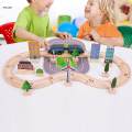Wooden Wooden Train and Track Sets Kids Valentines Gifts Preschool. 