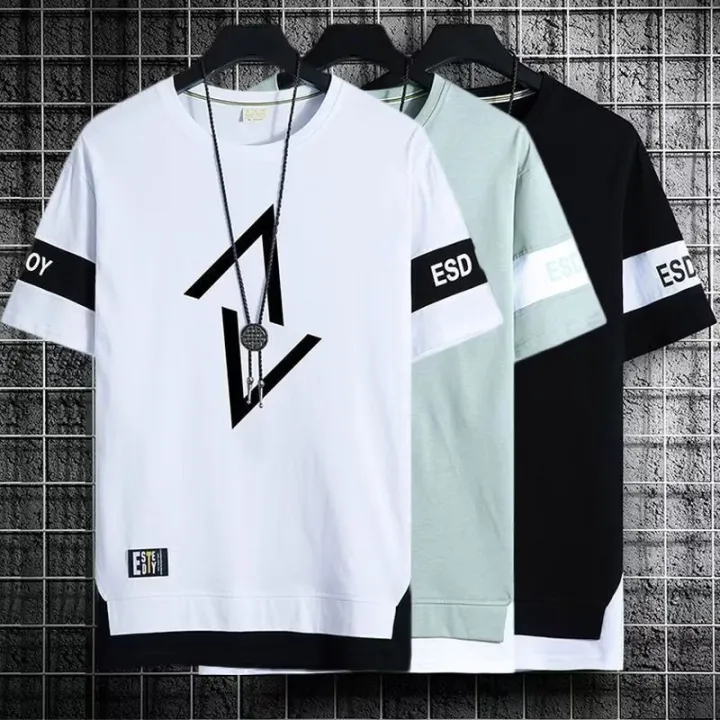 Short%20Sleeve%20T%20T-shirt%20Men's%20Fashion%20Brand%20Summer%20National%20Fashion%20New%20Half%20Sleeve%20Men's%20Ice%20Silk%20T-shirt%20Loose%20Teen%20All-Matching%20Top%20-%20Image%207